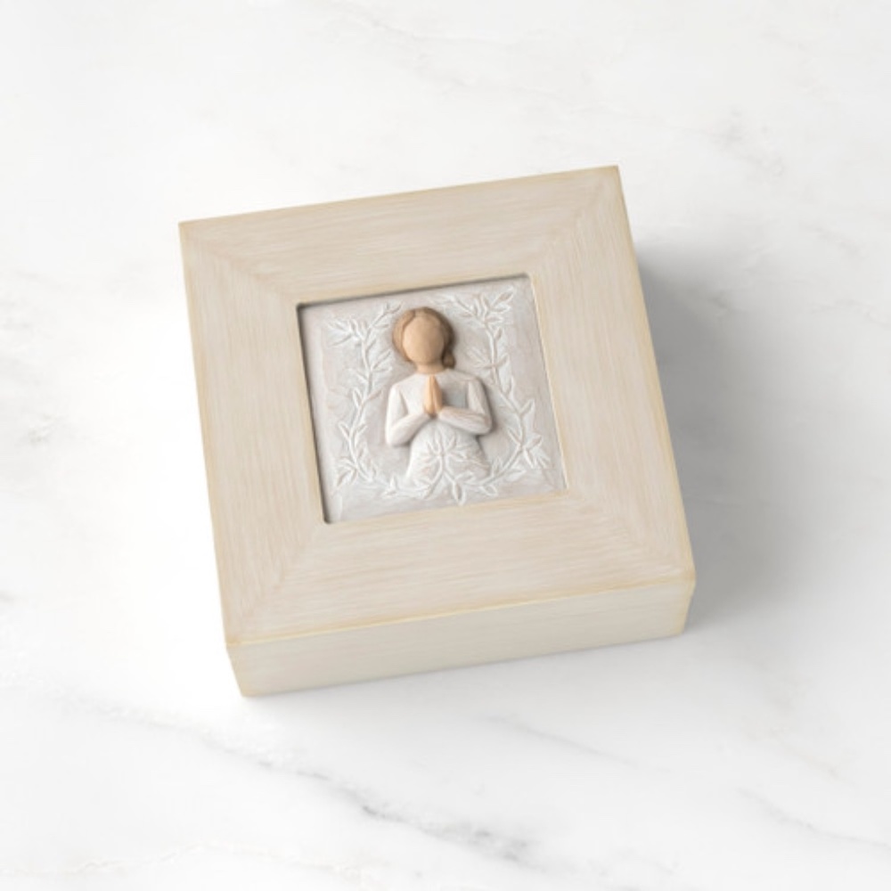 Willow Tree A Tree, A Prayer Hand Painted Wood Box